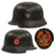 Original German WWII M34 Civic Square Dip NSDAP Double Decal Police Steel Helmet with 56cm Liner and Broken Chinstrap - Ordnungspolizei
