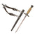 Original WWII German 2nd Model Luftwaffe Dagger by ALCOSO of Solingen with Scabbard and Hanger - circa 1939 Original Items