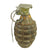 Original U.S. WWII Inert MkII Pineapple Grenade with Yellow Ring & M10A1 Fuze Original Items
