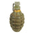 Original U.S. WWII Inert MkII Pineapple Grenade with Yellow Ring & M10A1 Fuze Original Items