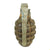 Original U.S. WWII Inert MkII Pineapple Grenade with Yellow Ring & M10A1 Fuze Original Items