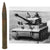 Original German WWII Flak 18 Shell with Ground-Dug Projectile as Used in Tiger I Tank Original Items