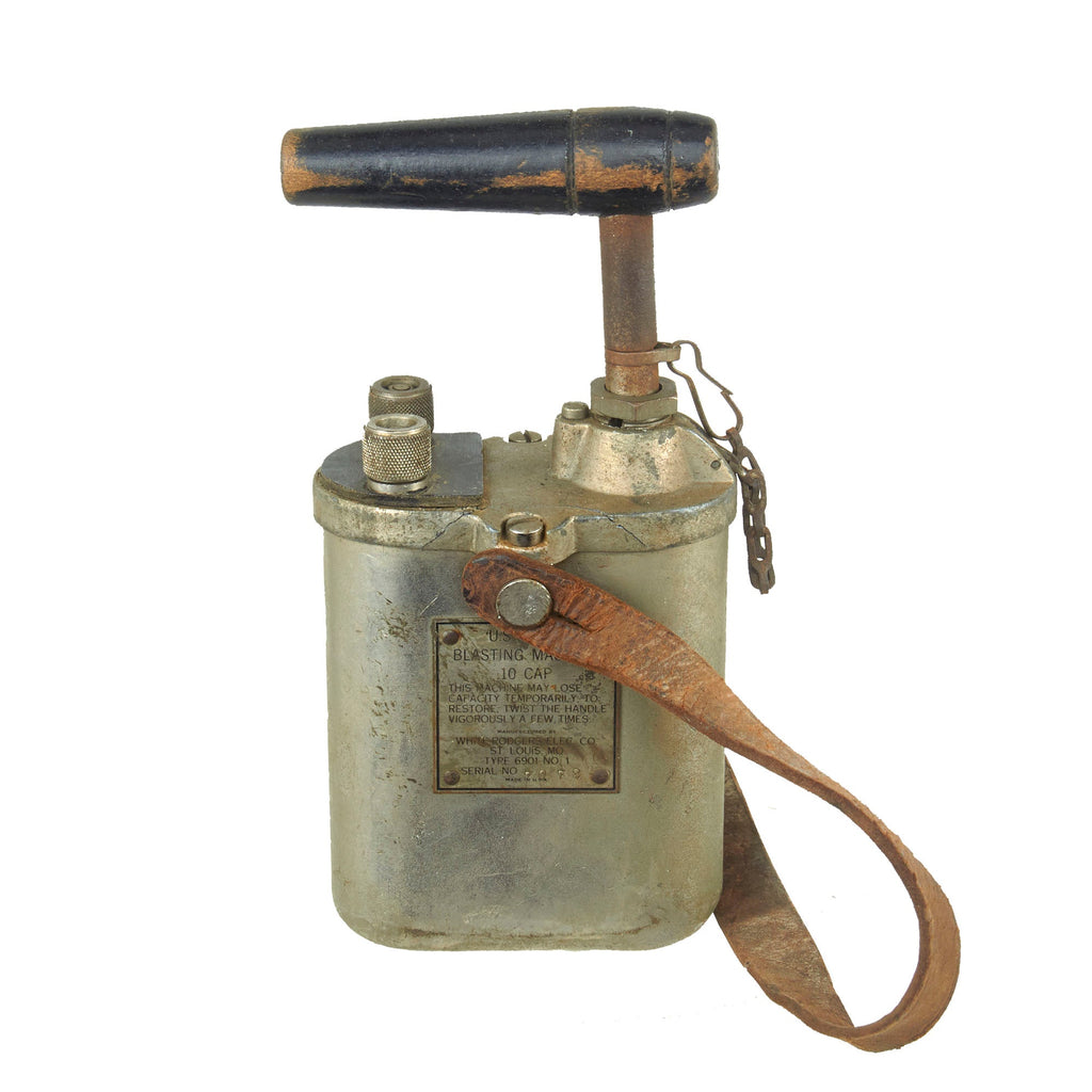 Original U.S. WWII D-Day Army 10 Cap Blasting Machine by White-Rodgers Electric Co. - Demolition Team Original Items
