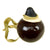 Original Japanese WWII Type 4 Ceramic Inert Hand Grenade in Glaze Brown with Replacement Fuze Assembly Original Items