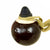 Original Japanese WWII Type 4 Ceramic Inert Hand Grenade in Glaze Brown with Replacement Fuze Assembly Original Items