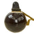 Original Japanese WWII Type 4 Ceramic Inert Hand Grenade in Glaze Brown with Replacement Fuze Assembly Original Items