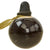 Original Japanese WWII Type 4 Ceramic Inert Hand Grenade in Glaze Brown with Replacement Fuze Assembly Original Items