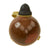 Original Japanese WWII Type 4 Ceramic Inert Hand Grenade in Glaze Brown with Replacement Fuze Assembly Original Items
