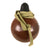 Original Japanese WWII Type 4 Ceramic Inert Hand Grenade in Glaze Brown with Replacement Fuze Assembly Original Items