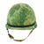 Original U.S. Vietnam War USMC M1 Helmet With Mitchell Pattern Camouflage Helmet Cover, M-151 "Mutt" Inner Tube Band and Liner Original Items