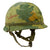 Original U.S. Vietnam War M1-C Paratrooper Helmet with Reversible Camouflage Cover - Complete Original Items