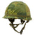 Original U.S. Vietnam War M1-C Paratrooper Helmet with Reversible Camouflage Cover - Complete Original Items