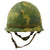 Original U.S. Vietnam War M1-C Paratrooper Helmet with Reversible Camouflage Cover - Complete Original Items