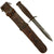Original U.S. WWII M3 Blade Marked Fighting Knife by Camillus with Personalized M6 Leather Scabbard Original Items