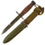 Original U.S. WWII M4 Bayonet for the M1 Carbine by IMPERIAL with M8 Scabbard by B.M. Co Original Items