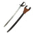Original British U.S. Civil War 2nd Pattern Cutlass Bayonet for Naval P-1858 Enfield Rifle as Imported by Confederates with Original Scabbard & Rare Leather Frog Original Items