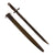 Original U.S. WWI M1917 Enfield Rifle & Trench Gun Bayonet by Remington with Scabbard - Dated 1918 Original Items
