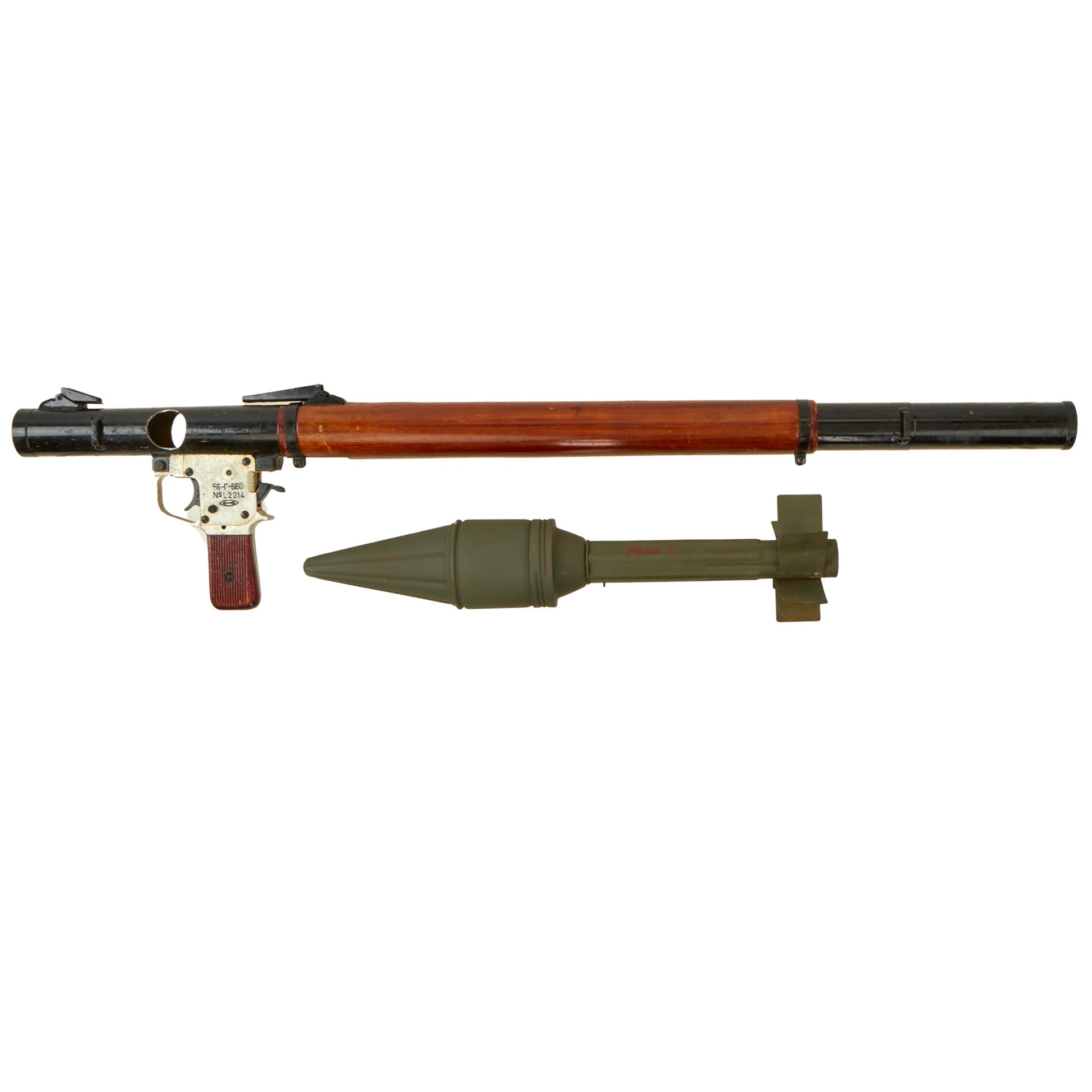 Usa Rockets Rpg Original Soviet Cold War RPG-2 Rocket Propelled Grenade Launcher Seria ...