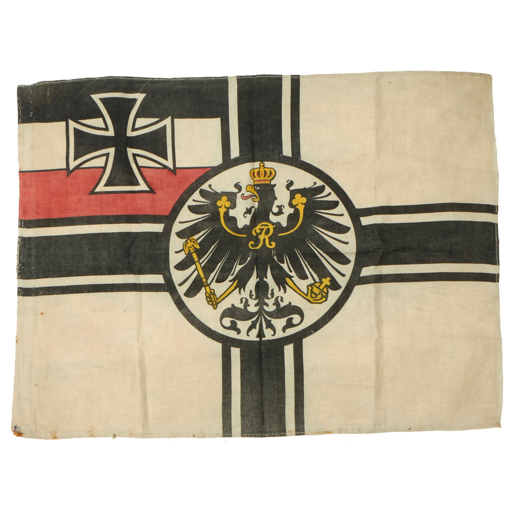 Original Imperial German WWI Small Reichskriegsflagge War Ensign Flag - 22½ x 30½” Original Items