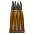 Original U.S. WWII Set of Four 1943 Dated 40mm Bofors Gun Rounds with 1944 Dated Clip - Inert Original Items