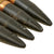 Original U.S. WWII Set of Four 1943 Dated 40mm Bofors Gun Rounds with 1944 Dated Clip - Inert Original Items