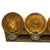 Original U.S. WWII Set of Four 1943 Dated 40mm Bofors Gun Rounds with 1944 Dated Clip - Inert Original Items