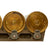 Original U.S. WWII Set of Four 1943 Dated 40mm Bofors Gun Rounds with 1944 Dated Clip - Inert Original Items