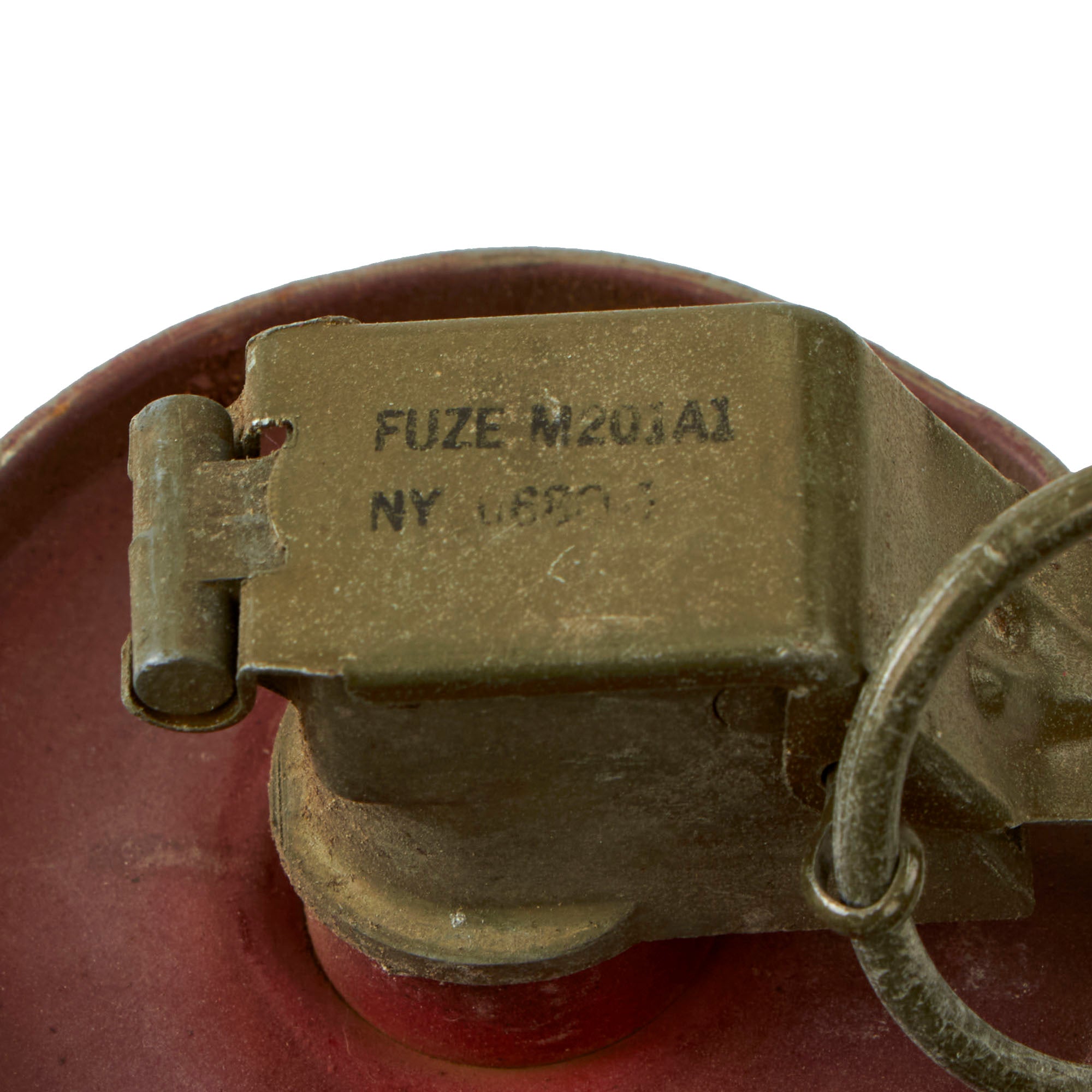 Original U.S. WWII / Korean War Era Inert Red M18 Smoke Grenade With M ...