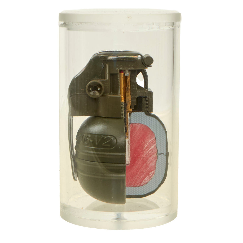 Original GWOT Rare Rheinmetall SpHGR 06-V2 Familiarization Grenade Cutaway in Factory Display Case Original Items
