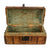Original U.S. American Revolutionary War Era Deerhide-Covered Trunk with Leather Trim & Original Handles Original Items