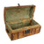 Original U.S. American Revolutionary War Era Deerhide-Covered Trunk with Leather Trim & Original Handles Original Items