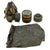 Original U.S. WWII D-Day Invasion E7 Assault Carrier With M5 Gas Mask & Filter with Spare M11 Canister Original Items