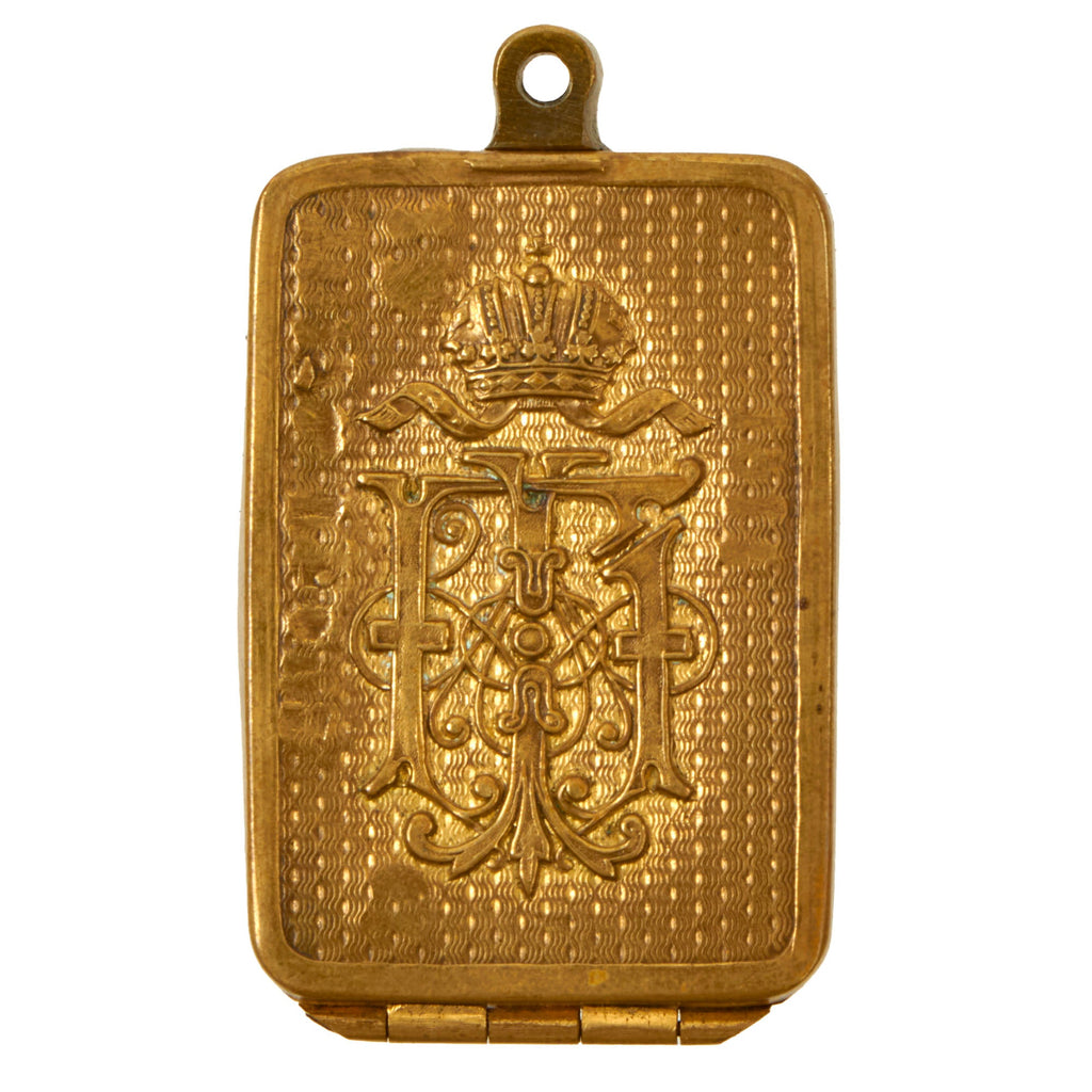 Original Austro-Hungarian WWI Officer’s Gilt Identification Dog Tag Capsule - Lieutenant Franz Toifl, 61st Infantry Regiment Original Items