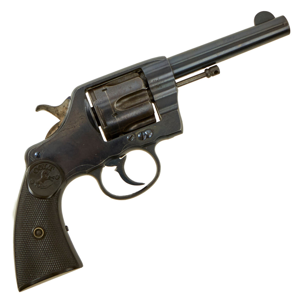 Original Spanish-American War Era Excellent U.S. Colt Model 1896 "New Army" D.A. 38 Revolver Serial No. 79796 - Made In 1897 Original Items