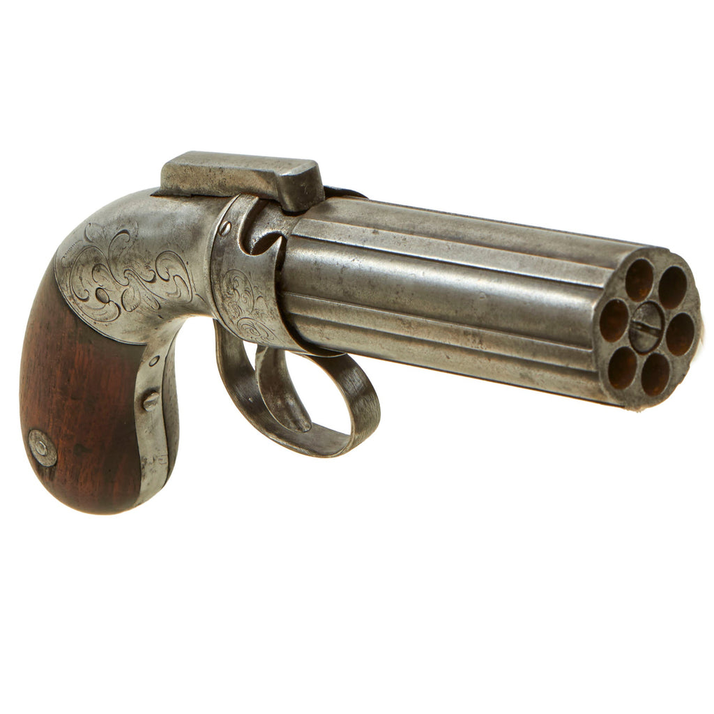 Original U.S. Allen & Thurber of Worcester 1837 Patent .31cal Percussion Pepperbox Revolver - Serial 7 Original Items