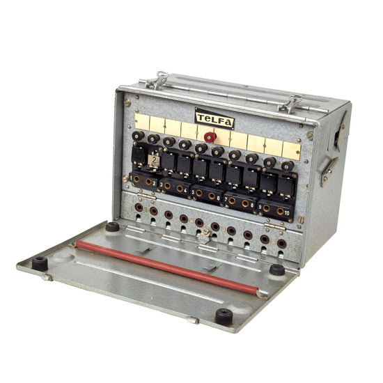 Original Polish Cold War Era Field Switchboard in Original Canvas Carrying Cover - Dated 1962 Original Items