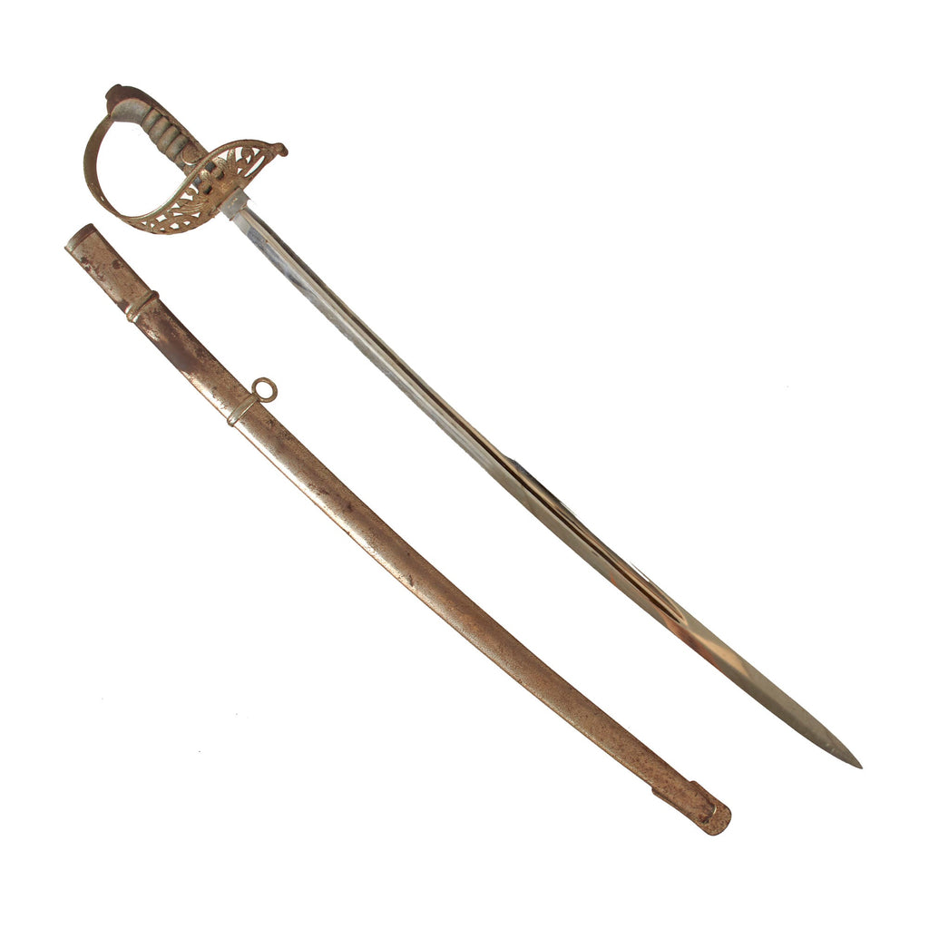 Original Pre WWI Era Austro-Hungarian Imperial Cavalry Saber & Scabbard by Stahl of Solingen Original Items