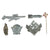 Original German WWI - WWII Medal, Tinnie, and Insignia Lot Featuring KvKII with Swords and Sports Team Badge - 28 Items Original Items