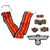 Original German WWI - WWII Medal, Tinnie, and Insignia Lot Featuring KvKII with Swords and Sports Team Badge - 28 Items Original Items