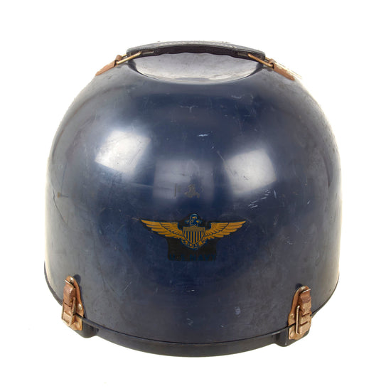 Original U.S. 1950s Navy Named High Altitude Full Pressure Flight Helmet Transit Case with Wiring - NASA Mercury Program - No Helmet Included Original Items