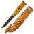 Original German Finnish WWII Puukko Souvenir Knife with Carved Wooden Scabbard Original Items