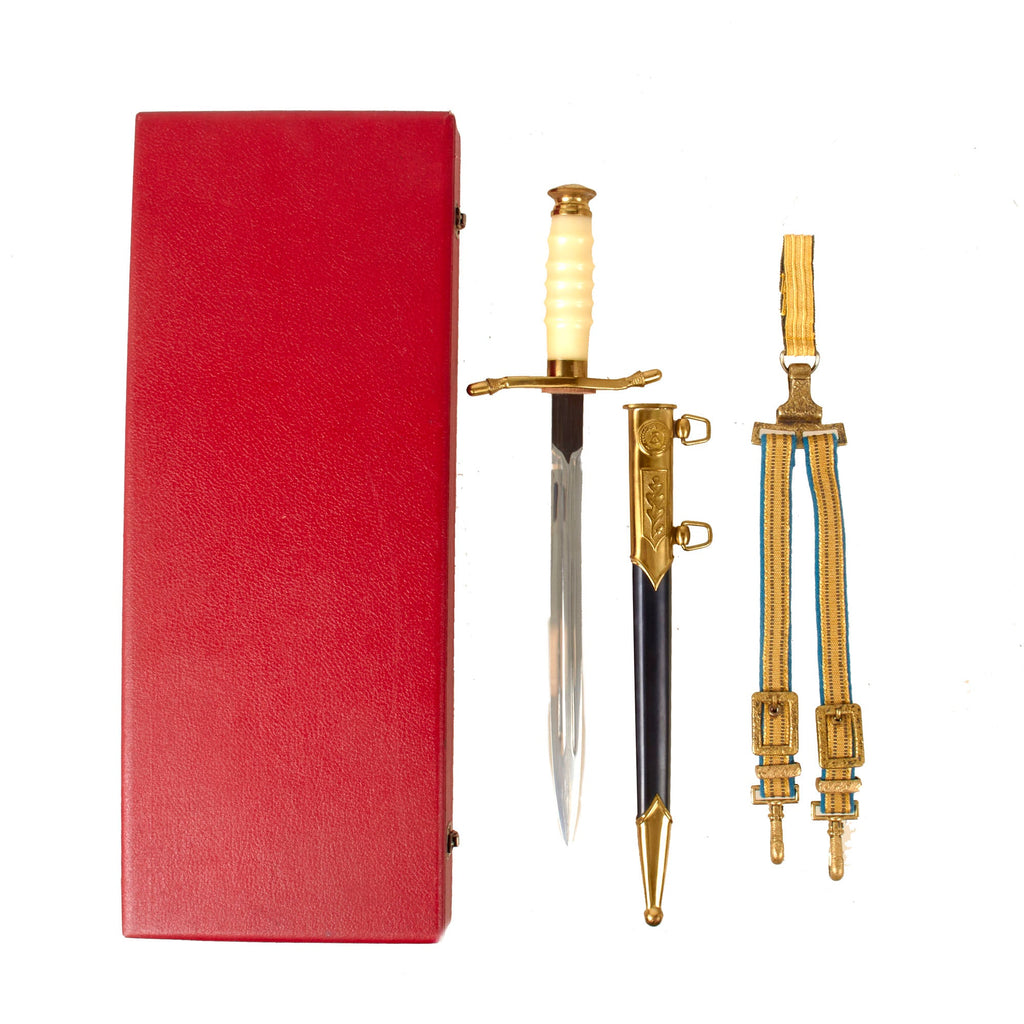 Original Cold War Era East German DDR NVA General Officer’s Dress Dagger Set With Presentation Case Original Items