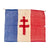 Original France WWII Free French Cross of Lorraine Flag - 19½ x 24” Original Items