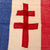 Original France WWII Free French Cross of Lorraine Flag - 19½ x 24” Original Items
