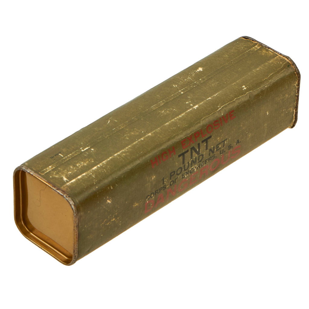Original U.S. WWII Corps of Engineers High Explosive TNT 1 Pound Block - INERT Original Items