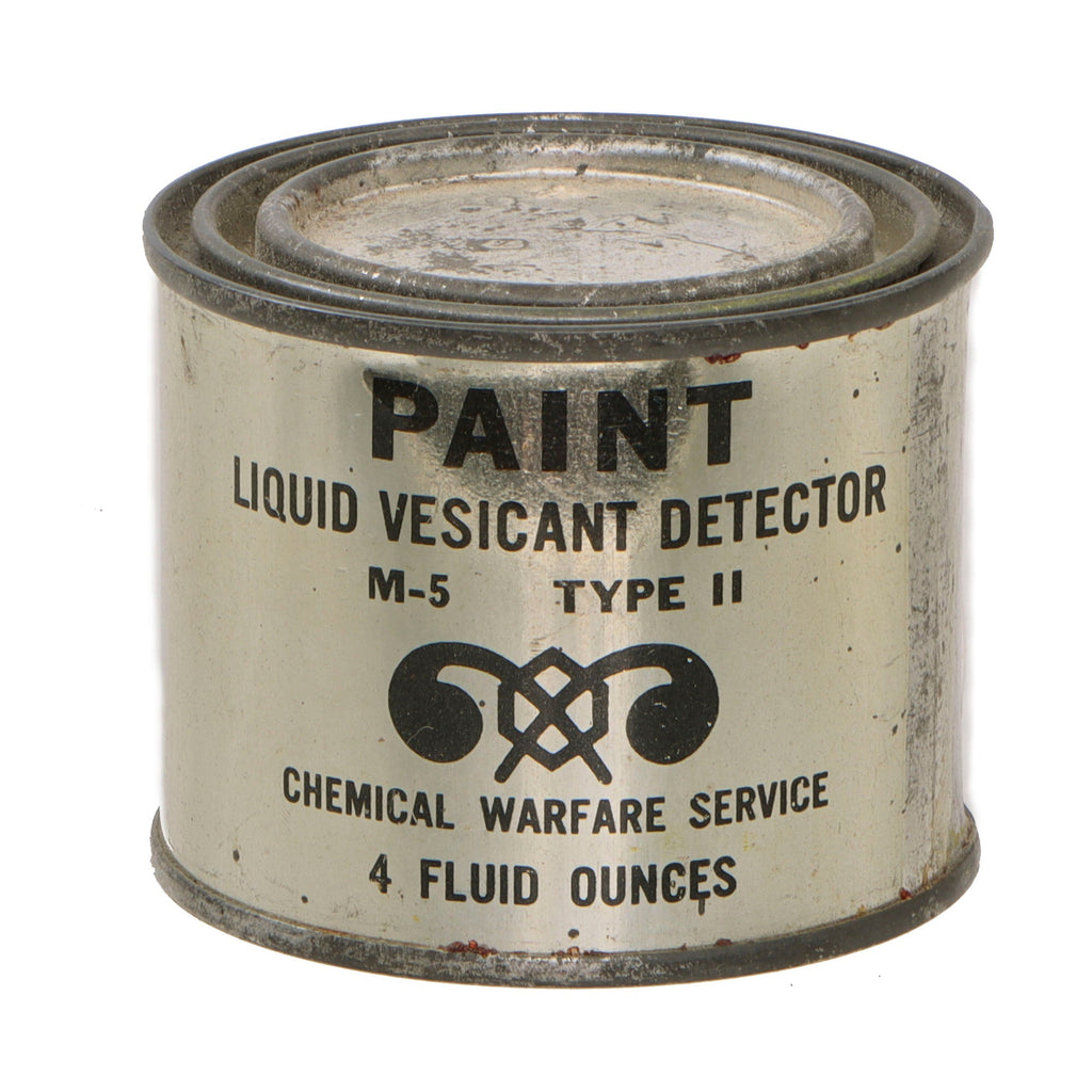 Original U.S. WWII Chemical Warfare Service M-5 Type II Vesicant Detector Paint Can Original Items