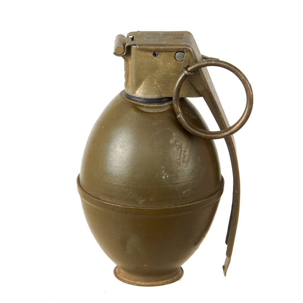 Original U.S. Korean War Vietnam War Rare M26 Lemon Grenade with M204A2 Fuze - Inert Original Items