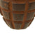 Original U.S. WWII Inert MkII Pineapple Grenade with Demilitarized M1 Firing Device Release Original Items