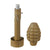 Original U.S. WWII - Vietnam War Inert Ordnance Lot with M17 Rifle Grenade Mockup, M-34 Blasting Cap Firing Device, and Training Grenade Original Items