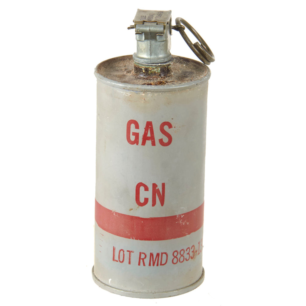 Original U.S. Vietnam War Era Inert Gas CN Chloroacetophenone Grenade with M201A1 Fuze Original Items